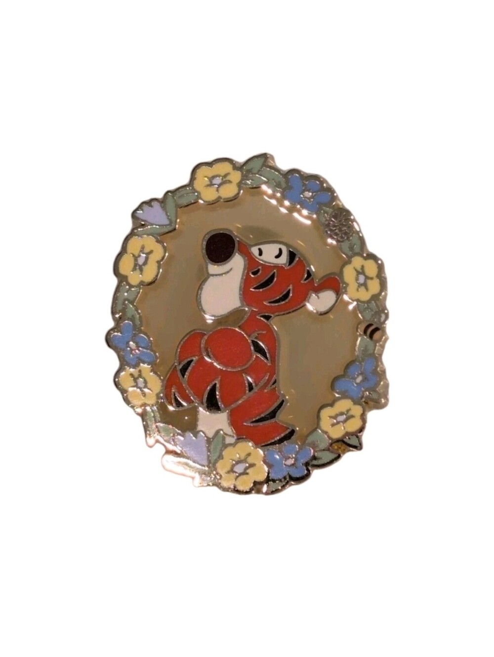 Disney Winnie The Pooh & Friends Floral Portrait Enamel Pin Tigger